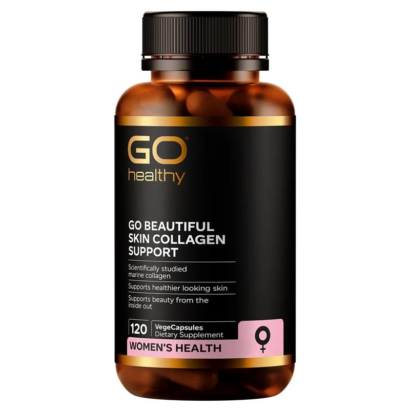 Go Healthy beautiful skin collagen support 120c 高之源胶原蛋白胶囊女性营养素120粒 【保质期2029/01】